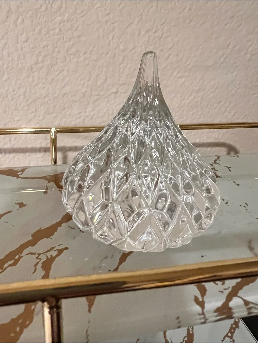 Clear Glass Decorative Sculpture - Home Accents